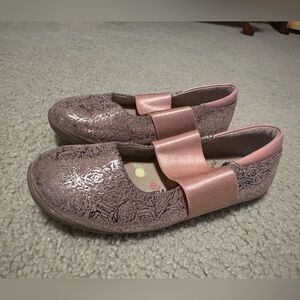 Livie and Luca Bella Pink Roses Flats Size 12 Limited Edition
